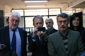 كارشناسان فني ايران و آژانس در حاشيه كنفرانس خبري مشترك ايران و آژانس در پايان مذاكرات در تهران